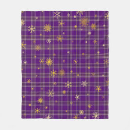 Cobertor De Velo Ouro Winter Tartan