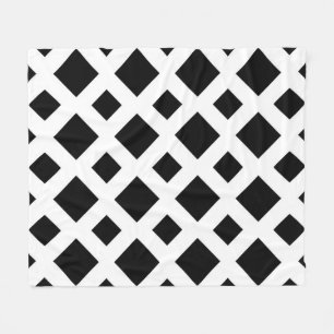 Cobertor De Velo Ouros Pretos em Branco