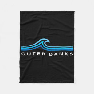 Cobertor De Velo Outer Banks Nc Ondas Vintage Homens Mulheres Menin