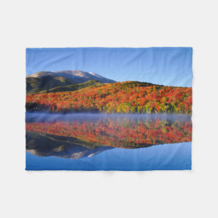 Cobertor De Velo Outono Montanhas Adirondack   Nova York