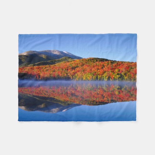 Cobertor De Velo Outono Montanhas Adirondack | Nova York (Frente (Horizontal))