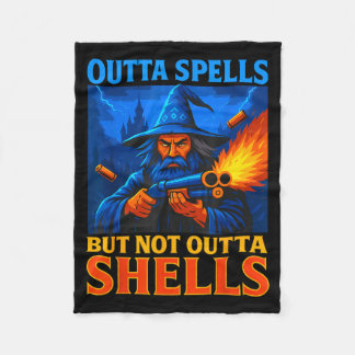 Cobertor De Velo Outta Spells But Not Outta Shells Wizard Fantasy M