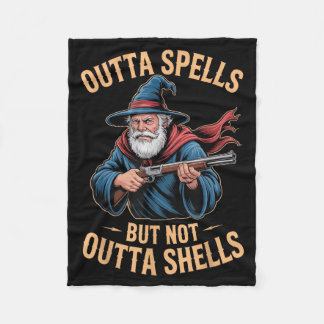 Cobertor De Velo Outta Spells But Not Outta Shells Wizard Fantasy M