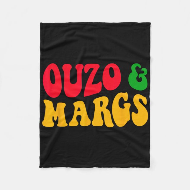 Cobertor De Velo Ouzo E Margs Funny Cinco De Mayo Ortodoxo Grego (Frente)