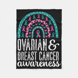 Cobertor De Velo Ovário Arco-Íris E Cancer De Mama Cor-De-Rosa T