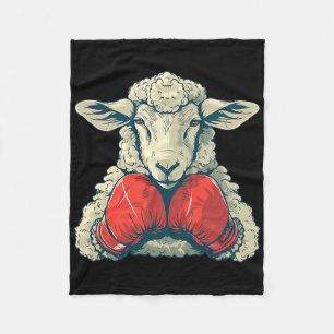 Cobertor De Velo Ovelha Boxer Com Luvas de Boxe Kickboxing Boi Dive