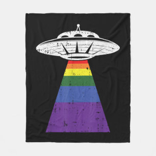 Cobertor De Velo OVNI Gaylien de Orgulho gay LGBT-Q de Abdução de a