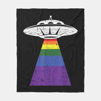 Cobertor De Velo OVNI Gaylien de Orgulho gay LGBT-Q de Abdução de a