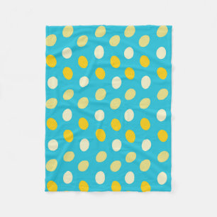 Cobertor De Velo Ovos Coloridos Azul Branco Amarelo Ninhos de Pássa