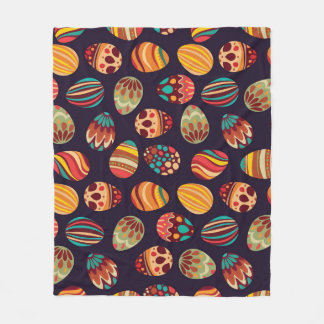 Cobertor De Velo Ovos de Páscoa: design festivo sem costura.