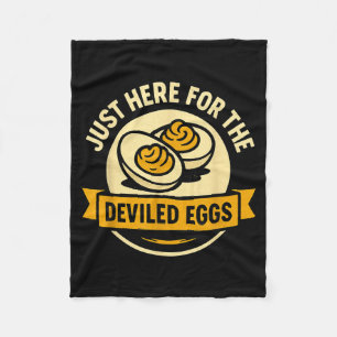 Cobertor De Velo Ovos Diabólicos Engraçados Humor Comida Dia de Açã