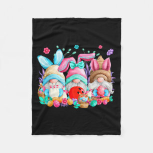 Cobertor De Velo Ovos felizes coelhos gnomos amante de boliche Pásc