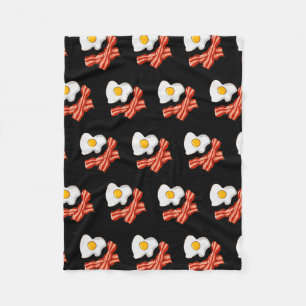 Cobertor De Velo Ovos Fritados Bacon Café da Manhã Amantes de Foo