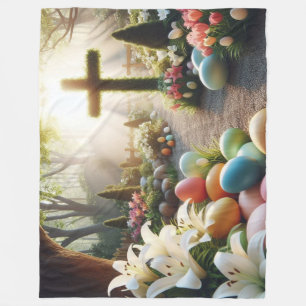 Cobertor De Velo Ovos/Páscoa/Lilly