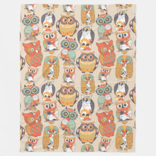 Cobertor De Velo Owl Be Collection Fleece Blanket