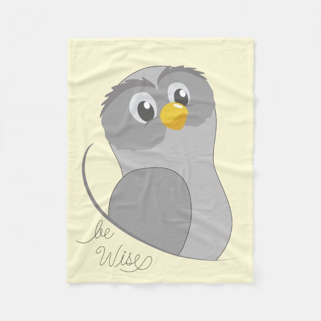 Cobertor De Velo Owl-Be Wise Fleece Blanket (Frente)