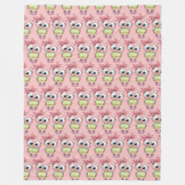 Cobertor De Velo Owl Fleece Blanket