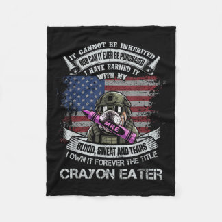 Cobertor De Velo Own Forever The Title Crayon Eater Flag Military