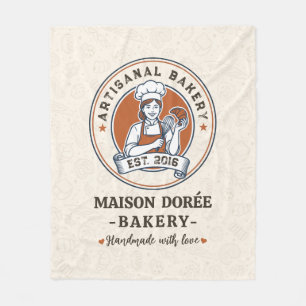 Cobertor De Velo Padaria Loja Pastry Chef Sobremesa Doces Bolo Pade