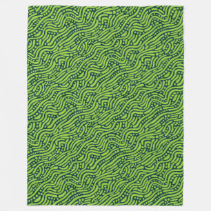 Cobertor De Velo Padrão Abstrato 110523 - Tons de Verde