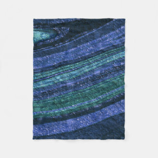 Cobertor De Velo padrão abstrato, azul e verde, textura