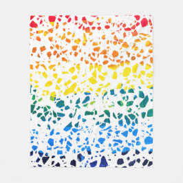 Cobertor De Velo Padrão abstrato Terrazzo do arco-íris colorida do 