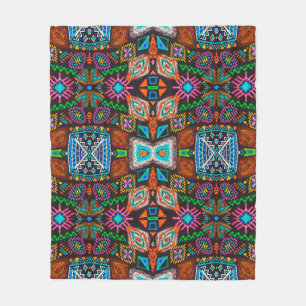 Cobertor De Velo Padrão americano. Impressão Ikat sem problemas. de