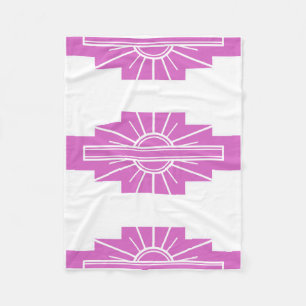 Cobertor De Velo Padrão Art Deco em Pinks