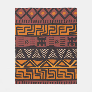 Cobertor De Velo Padrão boêmico colorido étnico tribal com genom