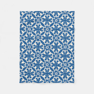 Cobertor De Velo Padrão Boho em Azul – Elegante e Ousado