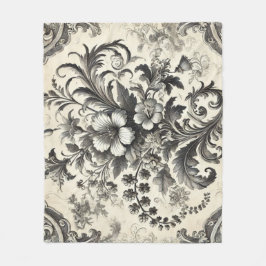 Cobertor De Velo Padrão Botânico Invisível da Vintage