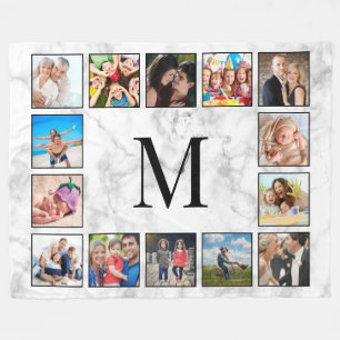 Cobertor De Velo Padrão Branco da Pedra Marble