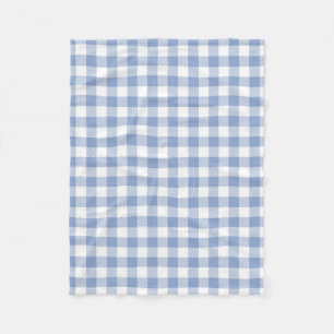 Cobertor De Velo Padrão clássico Gingham azul verificado