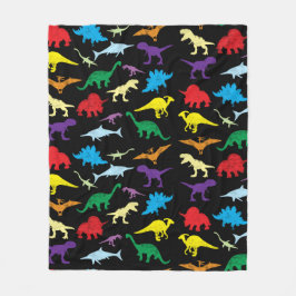 Cobertor De Velo Padrão Colorida Dinossauros Aquarela Crianças