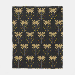 Cobertor De Velo Padrão com palmeiras e ornamentos