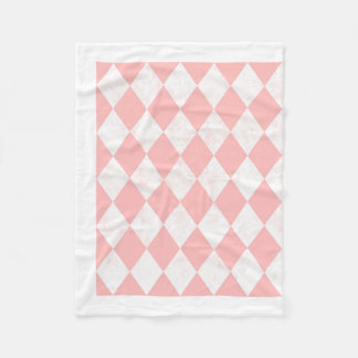 Cobertor De Velo Padrão contínuo de diamante Harlequin pastel rosa