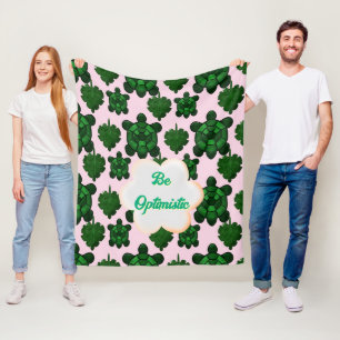 Cobertor De Velo Padrão contínuo de tartaruga fofa personalizada e