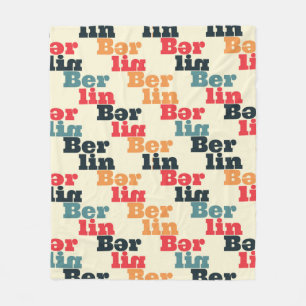 Cobertor De Velo Padrão criativo de Berlim.