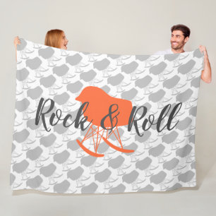 Cobertor De Velo Padrão da cadeira de Médio do século de Cinza lara