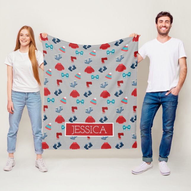 Cobertor De Velo Padrão de Acessórios à Moda de inverno Personaliza (In Situ)