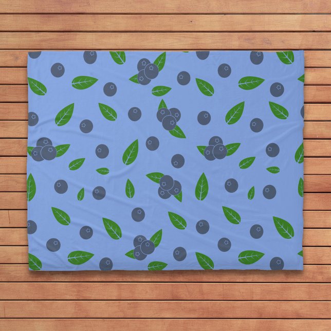 Cobertor De Velo Padrão de amora-azul (Blueberry pattern Blanket)