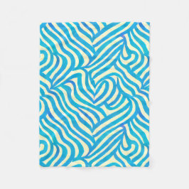 Cobertor De Velo Padrão de Aquarela Azul