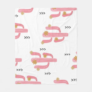 Cobertor De Velo Padrão de Aquarela do Cactus Rosa Vintage