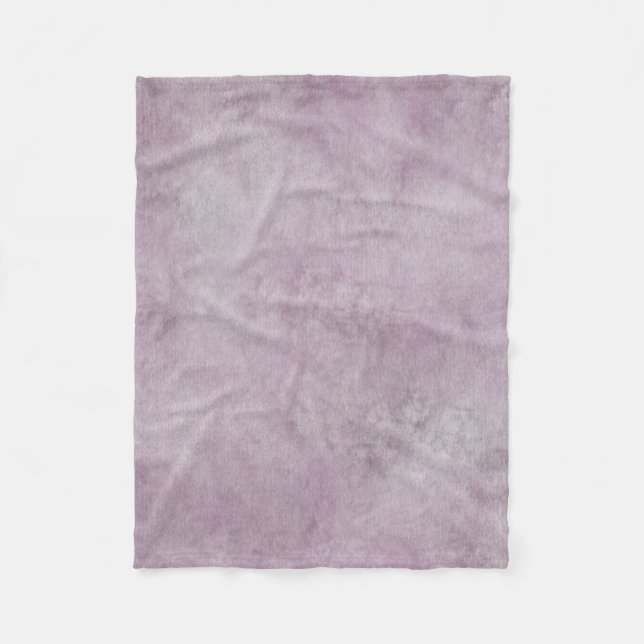 Cobertor De Velo Padrão de Aquarela Heather Roxo (Frente)