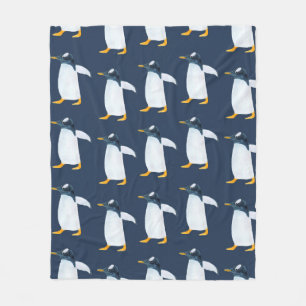 Cobertor De Velo Padrão de aquarela sem costura com pinguim