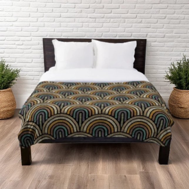 Cobertor De Velo Padrão de Arca de Boho Retroativo (Criador carregado)