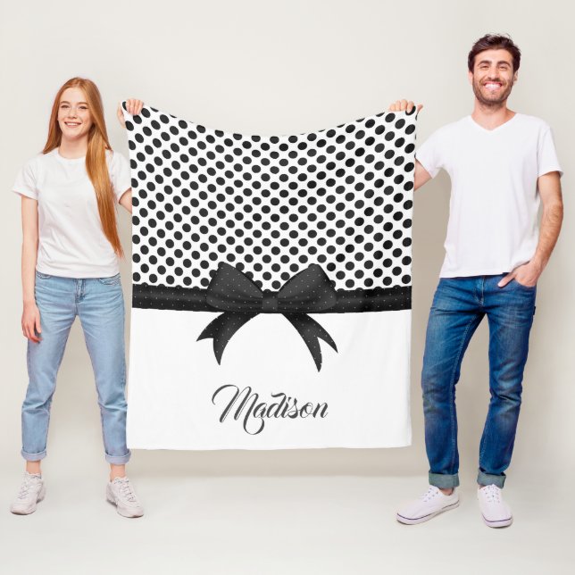 Cobertor De Velo Padrão de Arco e pontos pretos (In Situ)