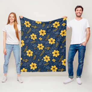 Cobertor De Velo Padrão de Arte Floral na moda-Étnica Mediterrânica