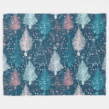 Padrão de Árvores de Natal abstrato