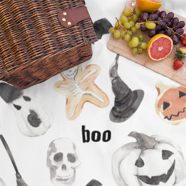 Cobertor De Velo Padrão de Assustação Colorida do Halloween |Feliz 